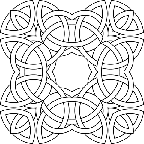 Celtic Knots Revenge Coloring Page